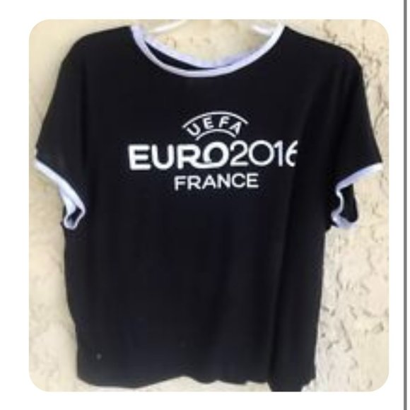 ISO Black Euro 2016 Crop Top - Picture 1 of 1